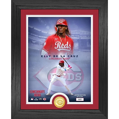 Highland Mint Elly De La Cruz Cincinnati Reds 13" x 16" Legends Bronze Coin Photo Mint