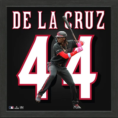 Highland Mint Elly De La Cruz Cincinnati Reds 13" x 13" Impact Jersey Frame