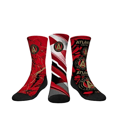 Youth Rock Em Socks  Red Atlanta United FC Three-Pack Crew Socks Set