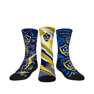 Youth Rock Em Socks  Navy LA Galaxy Three-Pack Crew Socks Set