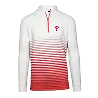 Men's Levelwear  Red/White Philadelphia Phillies Beam Insignia 2.0 Quarter-Zip Pullover Top