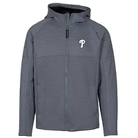 Men's Levelwear  Gray/Black Philadelphia Phillies Durham Insignia 2.0 Full-Zip Hoodie