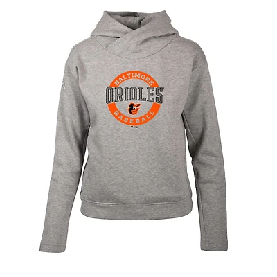 Women's Levelwear  Heather Gray Baltimore Orioles Evian Pullover Hoodie
