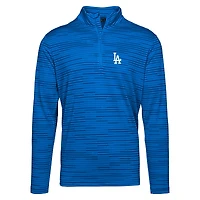 Men's Levelwear  Royal Los Angeles Dodgers Gear Insignia 2.0 Quarter-Zip Pullover Top