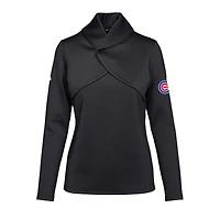 Women's Levelwear  Black Chicago Cubs Juliet Insignia 2.0 Pullover Sweatshirt