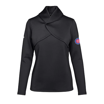 Women's Levelwear  Black Chicago Cubs Juliet Insignia 2.0 Pullover Sweatshirt