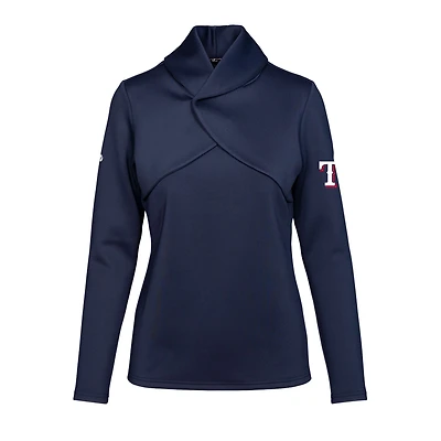 Women's Levelwear  Navy Texas Rangers Juliet Insignia 2.0 Pullover Sweatshirt
