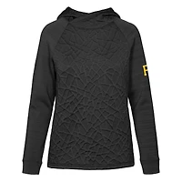 Women's Levelwear  Black Pittsburgh Pirates Kenzie Insignia 2.0 Pullover Hoodie