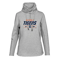 Women's Levelwear  Heather Gray Detroit Tigers Verve Loop Pullover Sweatshirt