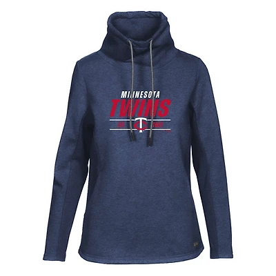 Women's Levelwear  Navy Minnesota Twins Verve Loop Pullover Sweatshirt