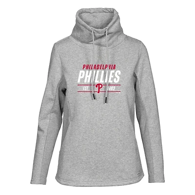 Women's Levelwear  Heather Gray Philadelphia Phillies Verve Loop Pullover Sweatshirt