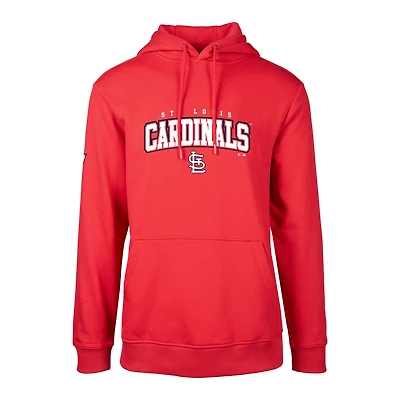 Men's Levelwear  Red St. Louis Cardinals Podium Team Arch Pullover Hoodie