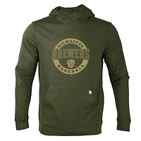 Men's Levelwear  Green Milwaukee Brewers Thrive Pullover Hoodie