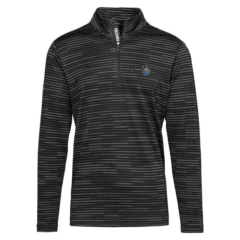 Men's Levelwear Black Orlando Magic Gear Insignia Core Quarter-Zip Pullover Top