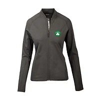 Women's Levelwear  Heather Charcoal Boston Celtics Ezra Insignia Core Full-Zip Jacket