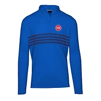Men's Levelwear  Royal Detroit Pistons Asher Insignia Core Quarter-Zip Pullover Top