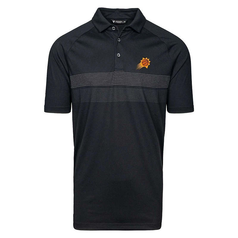 Men's Levelwear  Black Phoenix Suns Mason Insignia Core Polo
