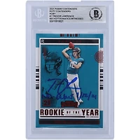 Trevor Lawrence Jacksonville Jaguars Autographed 2021 Panini Contenders ROY Contenders Ruby #ROY-TLR Beckett Fanatics Witnessed Authenticated Rookie Card with "NFL Debut 9/12/21" Inscription