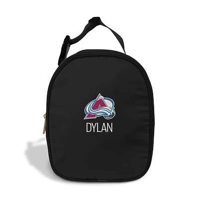 Chad & Jake  Black Colorado Avalanche Personalized Insulated Lunchbox