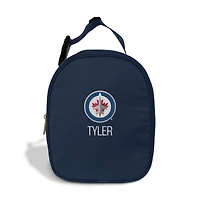 Chad & Jake  Navy Winnipeg Jets Personalized Insulated Lunchbox