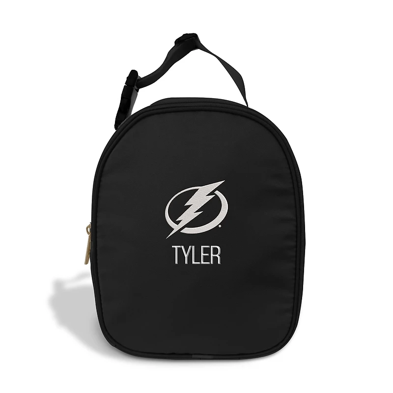 Chad & Jake  Black Tampa Bay Lightning Personalized Insulated Lunchbox