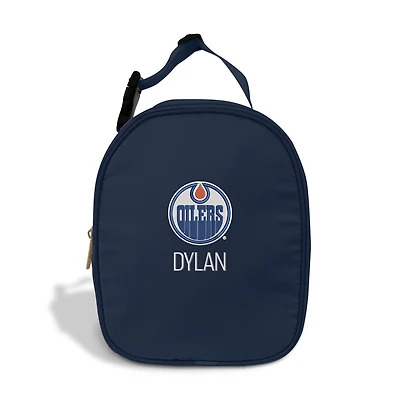 Chad & Jake  Navy Edmonton Oilers Personalized Insulated Lunchbox