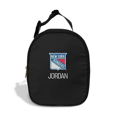 Chad & Jake  Black New York Rangers Personalized Insulated Lunchbox