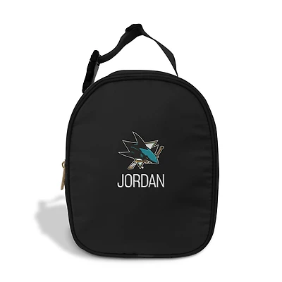 Chad & Jake  Black San Jose Sharks Personalized Insulated Lunchbox