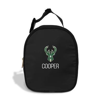 Chad & Jake  Black Milwaukee Bucks Personalized Insulated Lunchbox