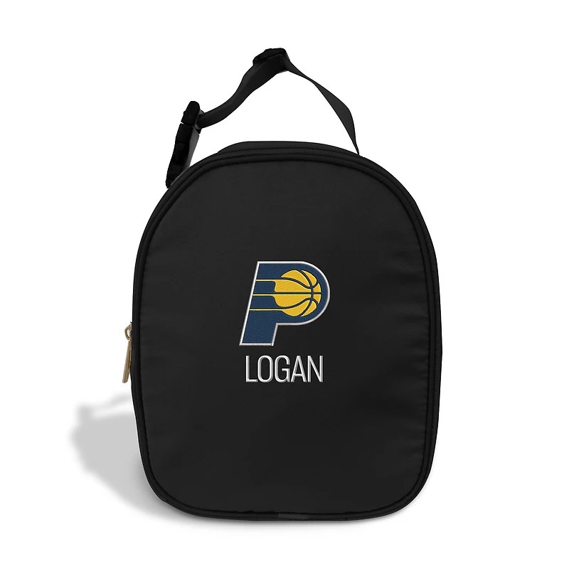 Chad & Jake  Black Indiana Pacers Personalized Insulated Lunchbox
