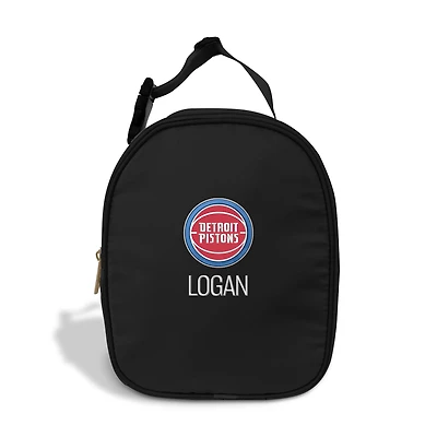 Chad & Jake  Black Detroit Pistons Personalized Insulated Lunchbox