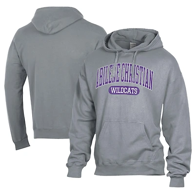 Men's Comfort Wash  Gray Abilene Christian University Wildcats Lightweight Fleece Pullover Hoodie