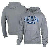 Men's Comfort Wash  Gray Southern Connecticut State Owls Lightweight Fleece Pullover Hoodie