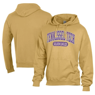 Men's Comfort Wash  Gold Tennessee Tech Golden Eagles Lightweight Fleece Pullover Hoodie