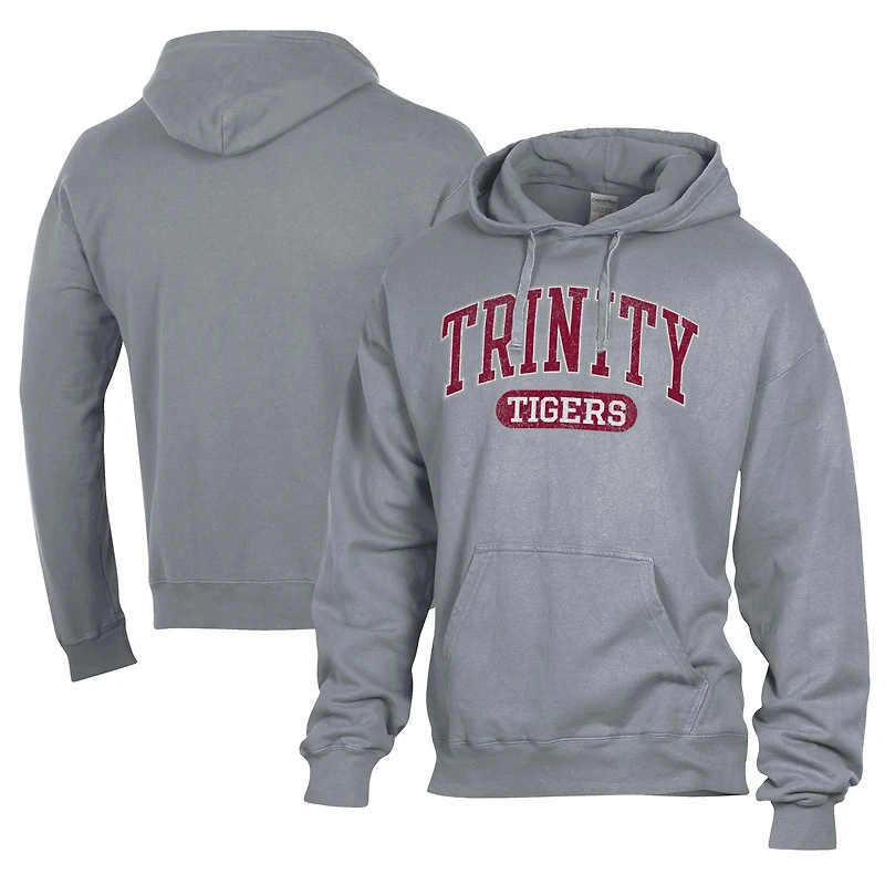 Men's Comfort Wash  Gray Trinity Bantams Lightweight Fleece Pullover Hoodie