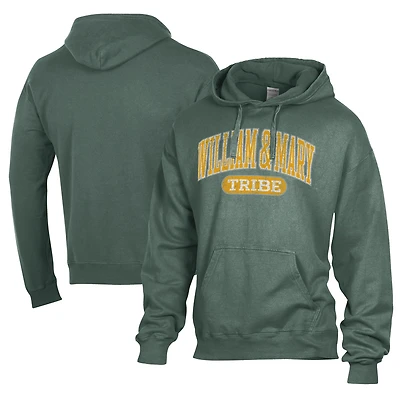 Men's Comfort Wash  Green William & Mary Tribe Lightweight Fleece Pullover Hoodie