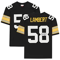 Jack Lambert Pittsburgh Steelers Autographed Mitchell & Ness Replica Jersey with Inscription
