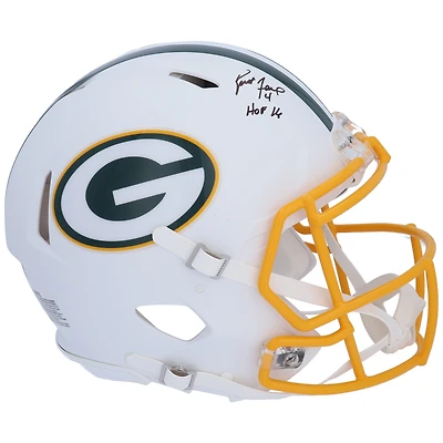 Brett Favre Green Bay Packers Autographed Riddell Authentic Helmet with Inscription