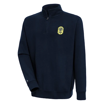 Men's Antigua Navy Nashville SC Victory Quarter-Zip Pullover Top