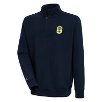 Men's Antigua Navy Nashville SC Victory Quarter-Zip Pullover Top