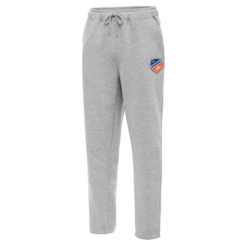 Men's Antigua Heather Gray FC Cincinnati Victory Sweatpants