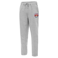 Men's Antigua Heather Gray New York Red Bulls Victory Sweatpants