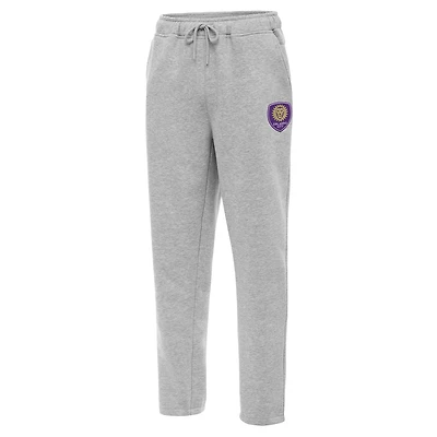 Men's Antigua Heather Gray Orlando City SC Victory Sweatpants