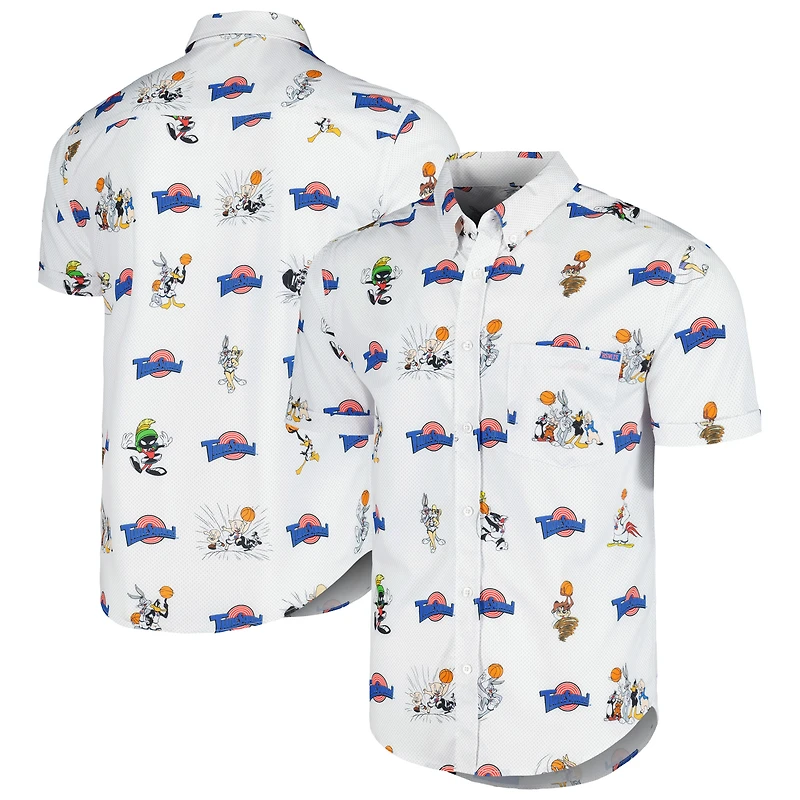 Men's RSVLTS White Space Jam Tune Jersey KUNUFLEX Button-Down Shirt