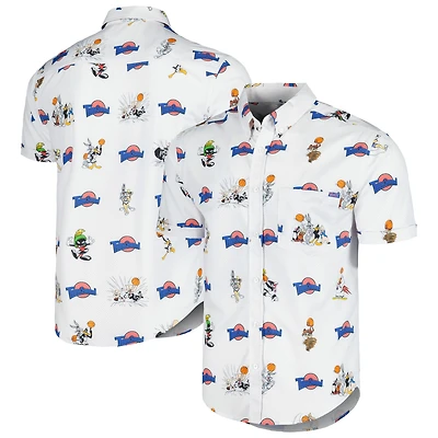 Men's RSVLTS White Space Jam Tune Jersey KUNUFLEX Button-Down Shirt