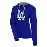 Women's Antigua  Royal Los Angeles Dodgers Victory Pullover Hoodie