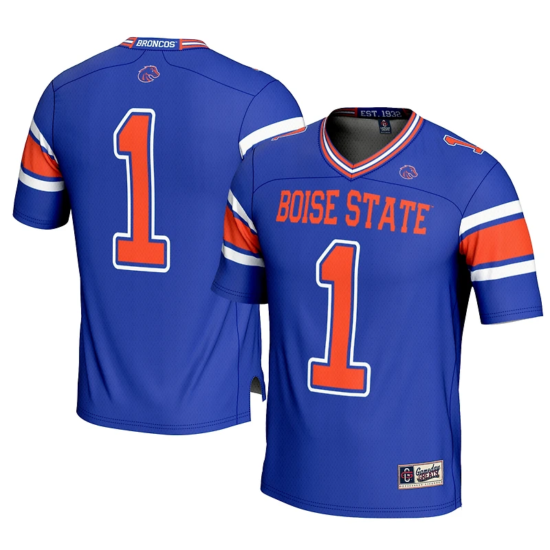 Men's GameDay Greats #1 Royal Boise State Broncos Football Jersey