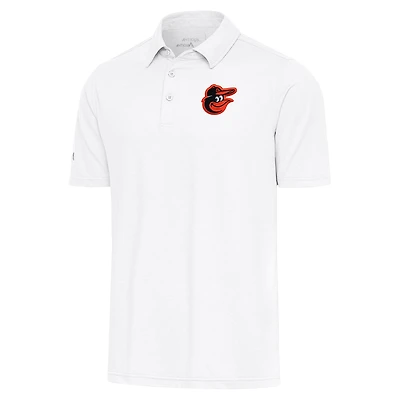Men's Antigua  White Baltimore Orioles Par Polo