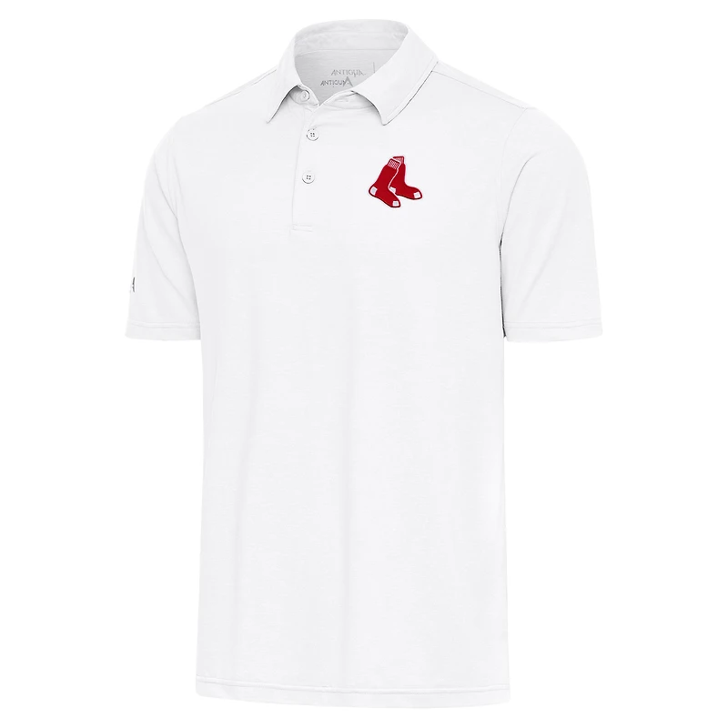 Men's Antigua  White Boston Red Sox Par Polo