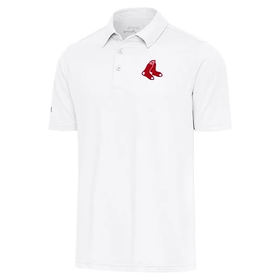 Men's Antigua  White Boston Red Sox Par Polo